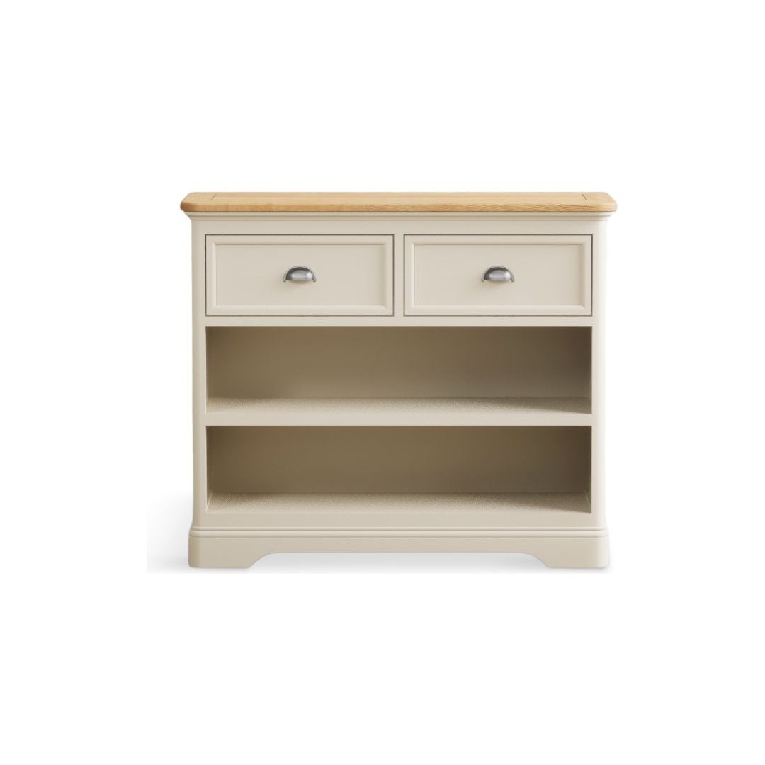 Oak Painted Storage Console Table