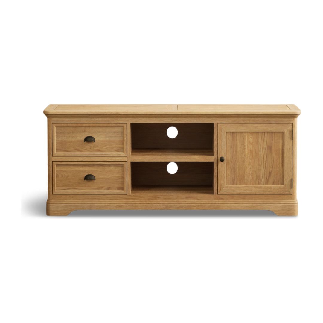 Solid Oak Super Wide TV Cabinet