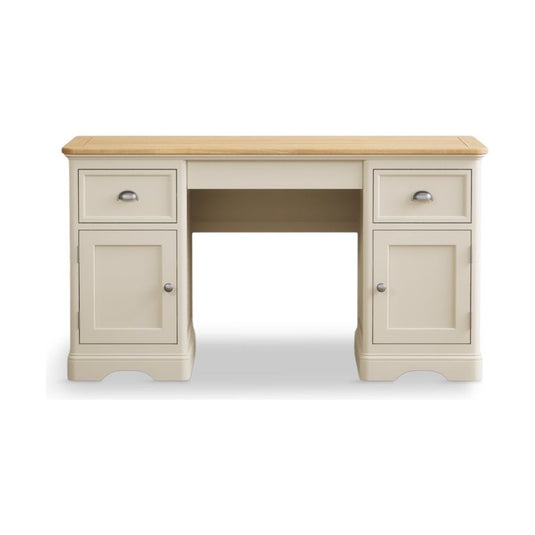 Bridstow Oak and Cream Painted Computer Desk Storage Bridstow 