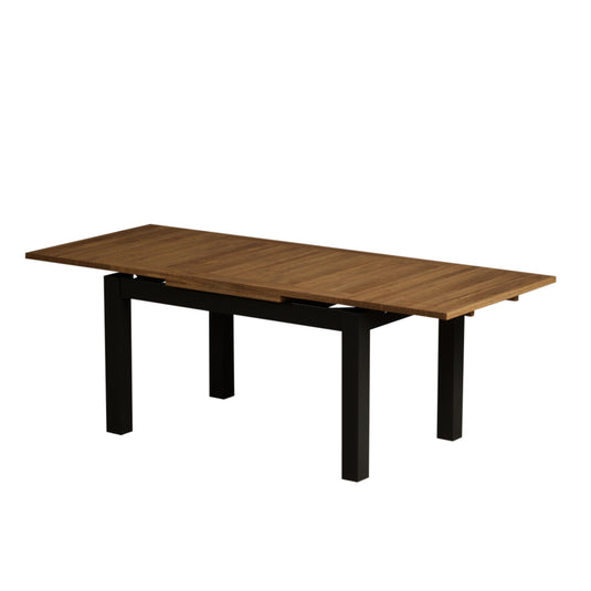 Extending Romney 140cm Oak and Black Painted Dining Table