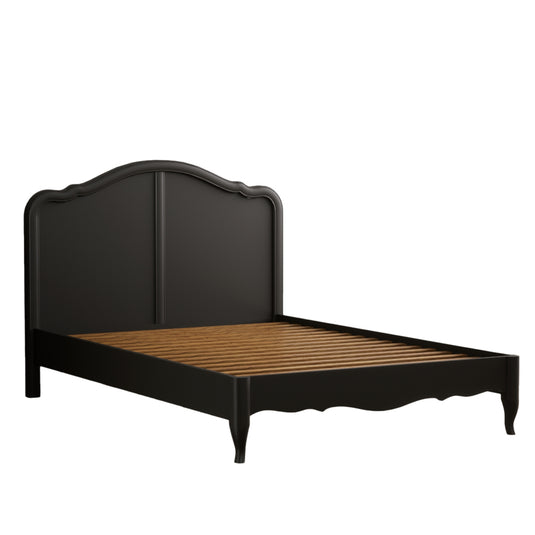 Maison Noir Oak and Black Painted Double Bed