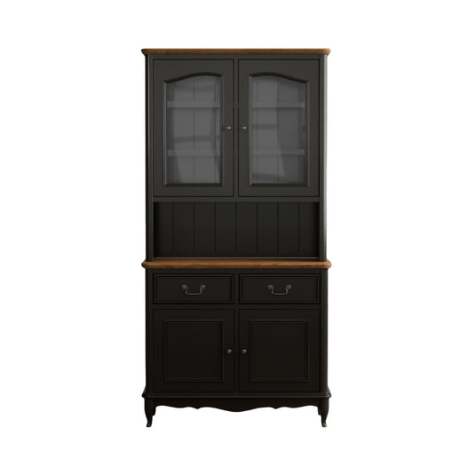 Maison Noir Oak and Black Painted Small Dresser
