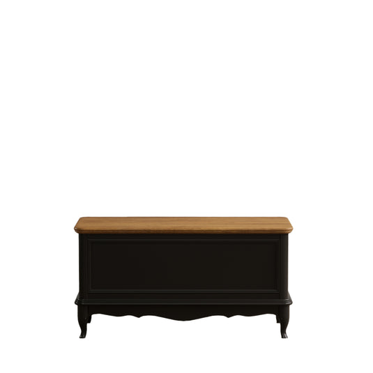 Maison Noir Oak and Black Painted Blanket Box