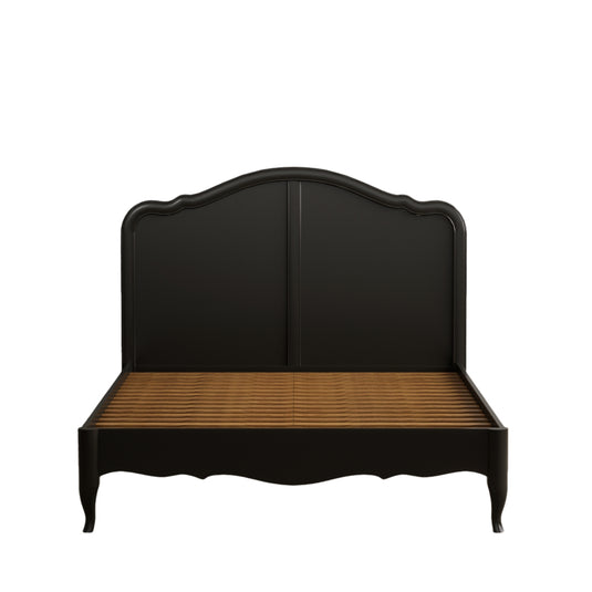 Maison Noir Oak and Black Painted Double Bed