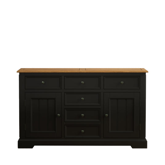 Marden Oak and Black Painted Large Sideboard