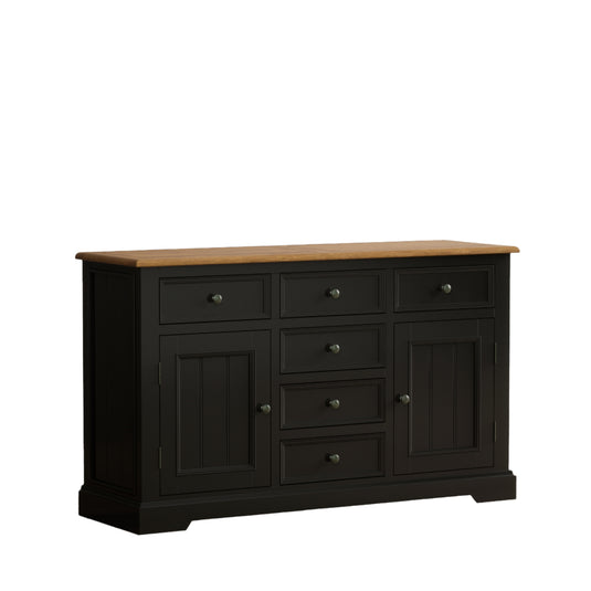 Marden Oak and Black Painted Large Sideboard