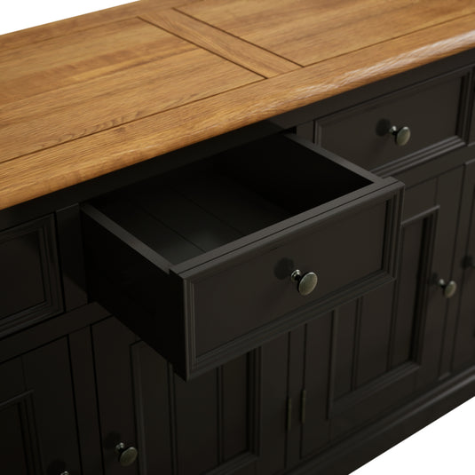 Marden Oak and Black Painted Extra Large Sideboard