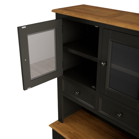 Marden Oak and Black Painted Small Dresser