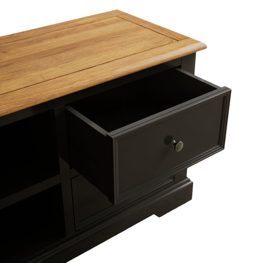 Marden Oak and Black Painted Super Wide TV Cabinet
