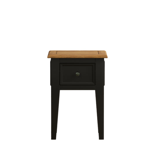 Marden Oak and Black Painted Bedside Table