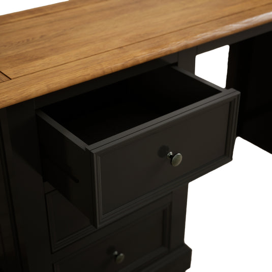 Marden Oak and Black Painted Dressing Table
