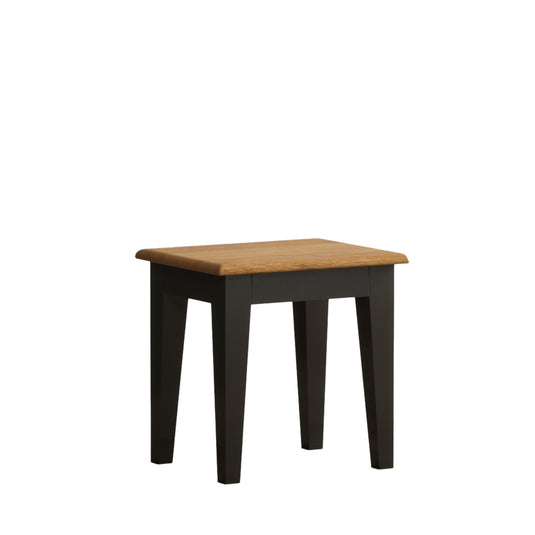 Marden Oak and Black Painted Dressing Stool