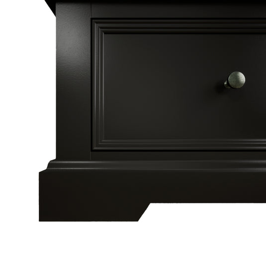 Marden Oak and Black Painted Double Wardrobe