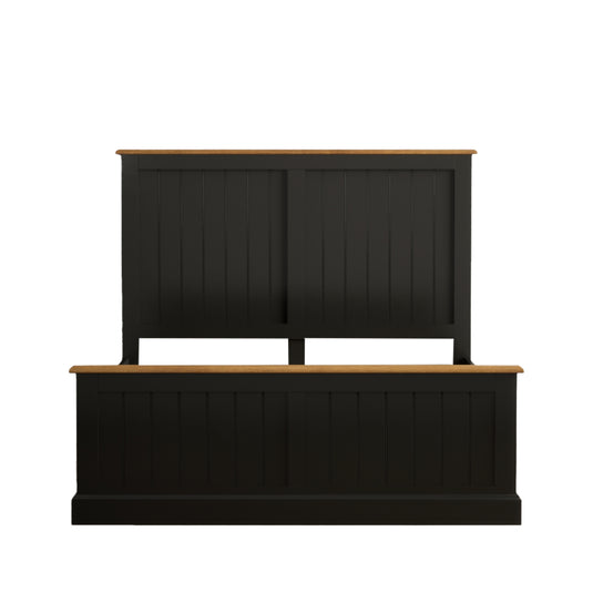 Marden Oak and Black Painted King Size Bed