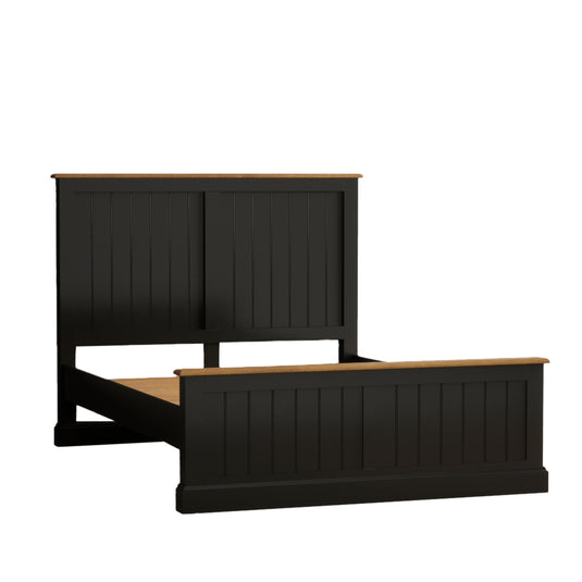 Marden Oak and Black Painted King Size Bed