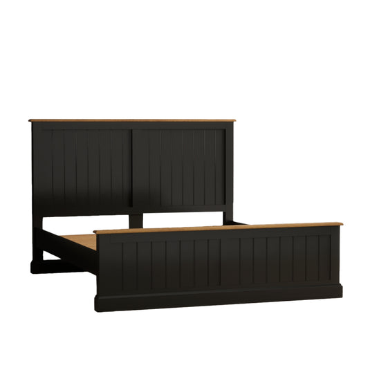 Marden Oak and Black Painted Super King Bed