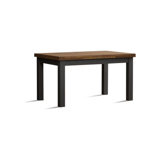 Extending Romney 140cm Oak and Charcoal Grey Painted Dining Table