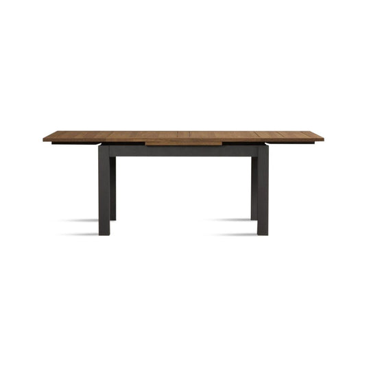 Extending Romney 140cm Oak and Charcoal Grey Painted Dining Table