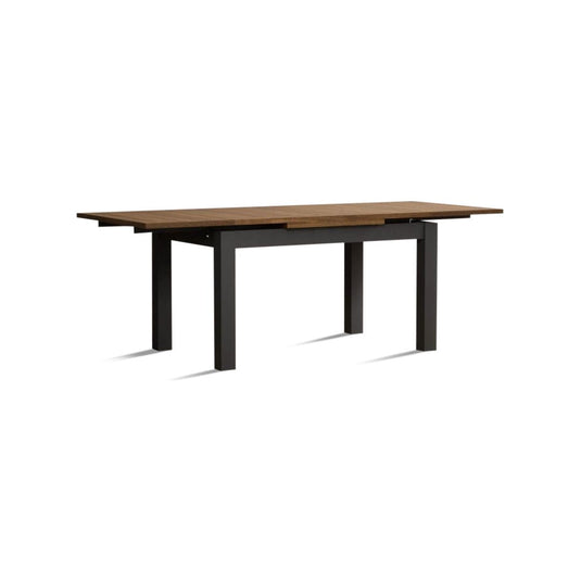 Extending Romney 140cm Oak and Charcoal Grey Painted Dining Table