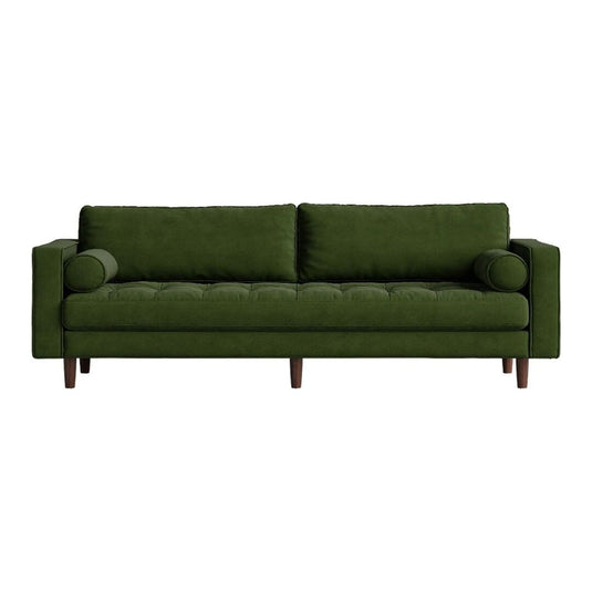 Felix Green Velvet Three Seater Sofa Sofa Felix 