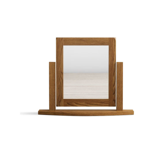 Brantham Rustic Solid Oak Swivel Dressing Table Mirror Dressing Table Mirror Brantham Rustic 