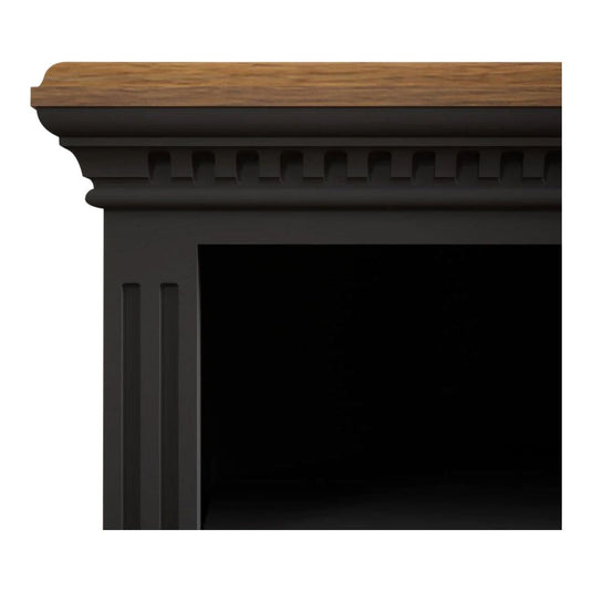 Philippe Oak and Charcoal Grey Painted Corner TV Cabinet