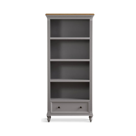 Francis Oak and Light Grey Painted Tall Bookcase Storage Francis 