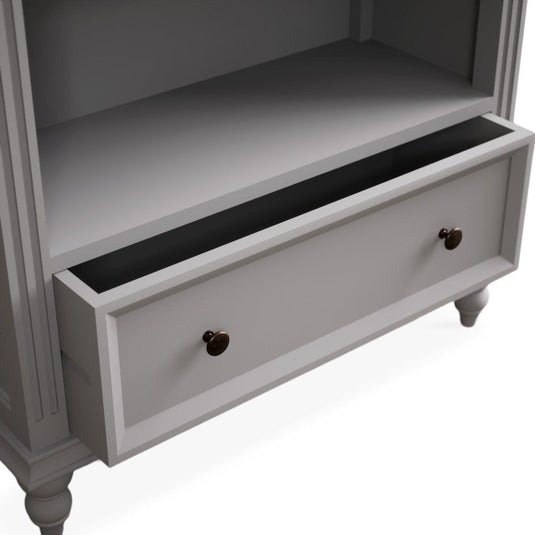 Francis Oak and Light Grey Painted Tall Bookcase Storage Francis 