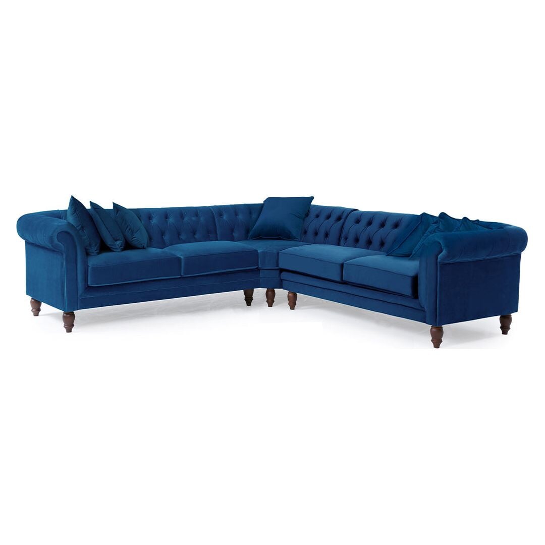 Medium Velvet Corner Sofa