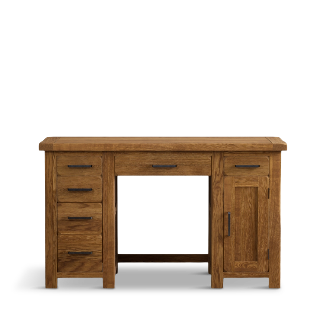 Oak Computer Stool Harleston Rustic Solid Oak Computer Desk | Furniture 48