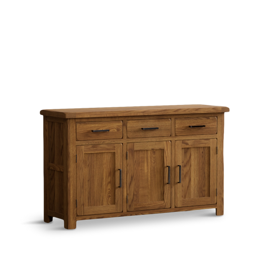 Harleston Rustic Solid Oak Large Sideboard