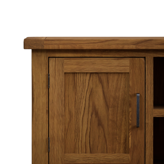 Harleston Rustic Solid Oak Widescreen TV Cabinet