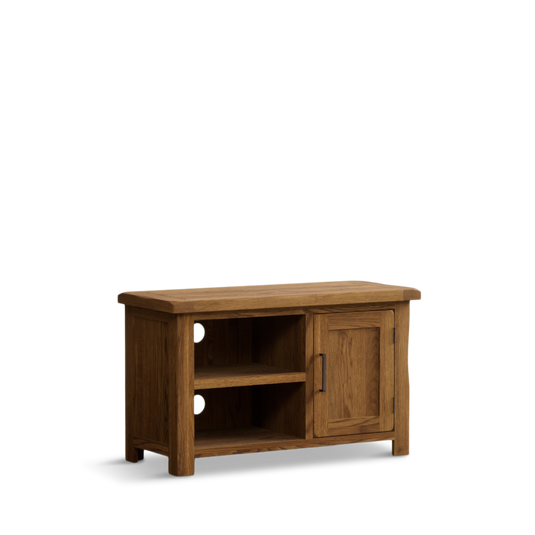 Harleston Rustic Solid Oak Small TV Cabinet