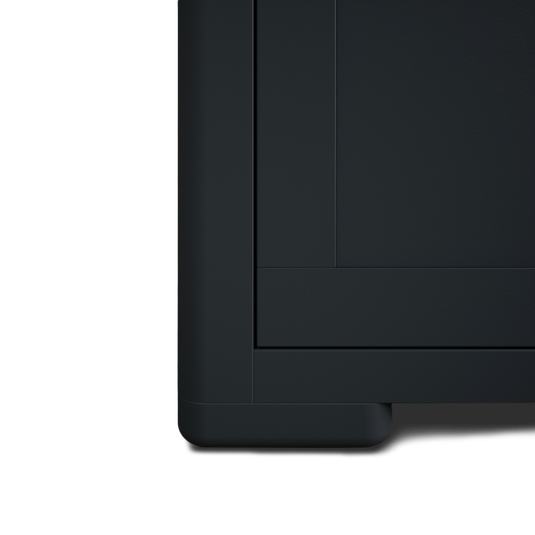 Blair Dark Blue Painted and Rustic Top Large Dresser