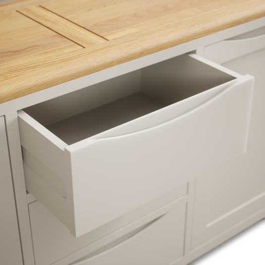 Canberra Soft White Painted Extra Large Sideboard