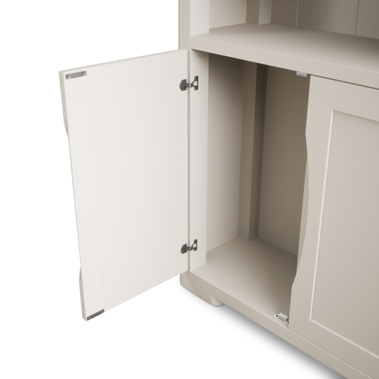 Canberra Soft White Painted Tall Bookcase