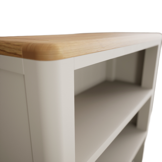 Canberra Soft White Painted Tall Bookcase