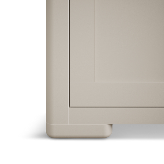 Canberra Soft White Painted Tall Bookcase