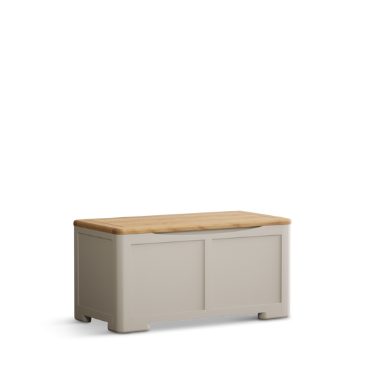 Canberra Soft White Painted Blanket Box