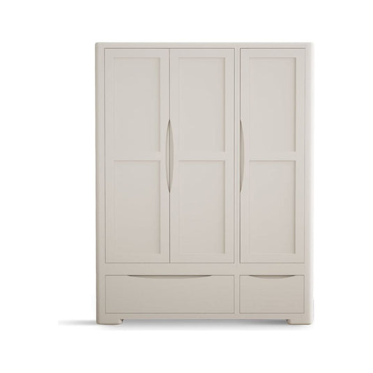 Dereham Soft White Painted Triple Wardrobe Wardrobes Dereham 