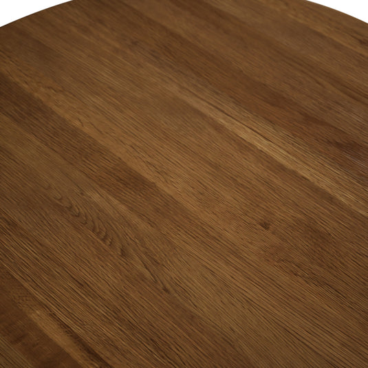 Extending Whatley 100cm-130cm Oak and Black Painted Pedestal Dining Table