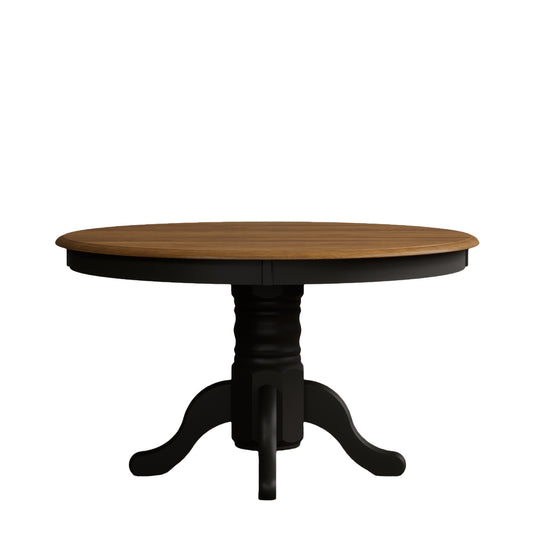 Whatley 120cm Oak and Black Painted Dining Table