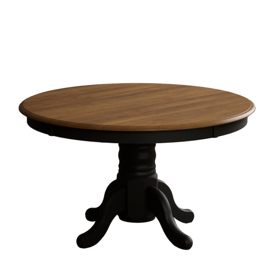Whatley 120cm Oak and Black Painted Dining Table