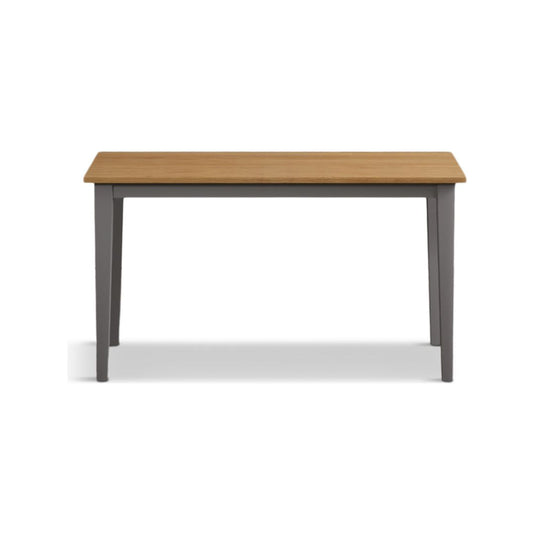 Faversham 115cm Solid Oak and Light Grey Painted Dining Table