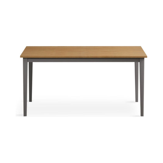 Faversham 150cm Solid Oak and Light Grey Painted Dining Table