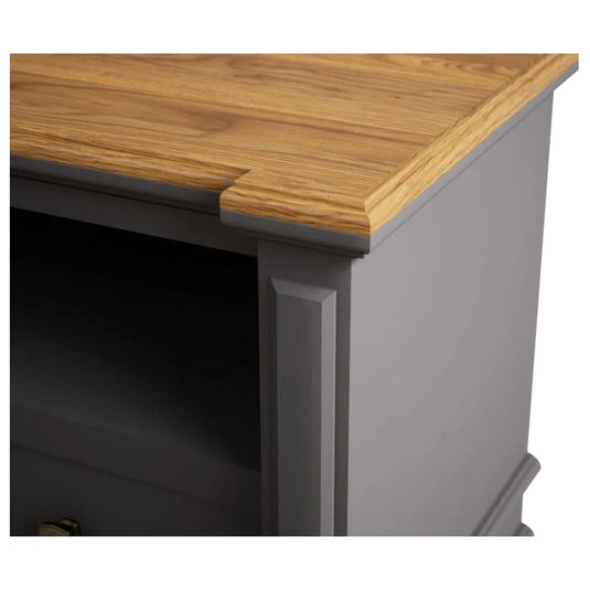 Bewley Oak and Charcoal Grey Painted Small TV Cabinet