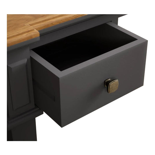 Bewley Oak and Charcoal Grey Painted Dressing Table Set