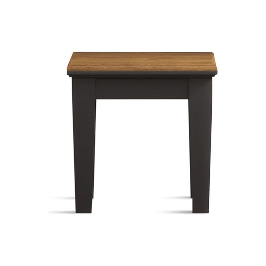 Bewley Oak and Charcoal Grey Painted Dressing Table Stool