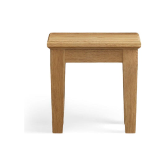 Bewley Solid Oak Dressing Table Stool Stool Bewley 