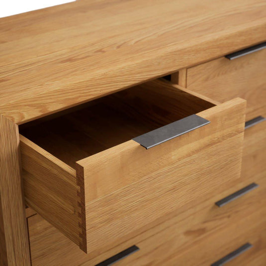Loft Solid Oak 2 Over 3 Chest of Drawers Chest of Drawers Loft 